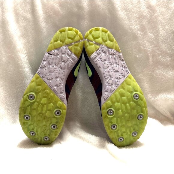 Nike Racing XC Track & Field Spikes Running Shoes Purple/Blue 10.5M - Picture 6 of 7